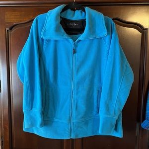 Calvin Klein Performance fleece zippered sweatshirt jacket 1X